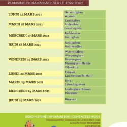 Ramassage des encombrants le 22 mars