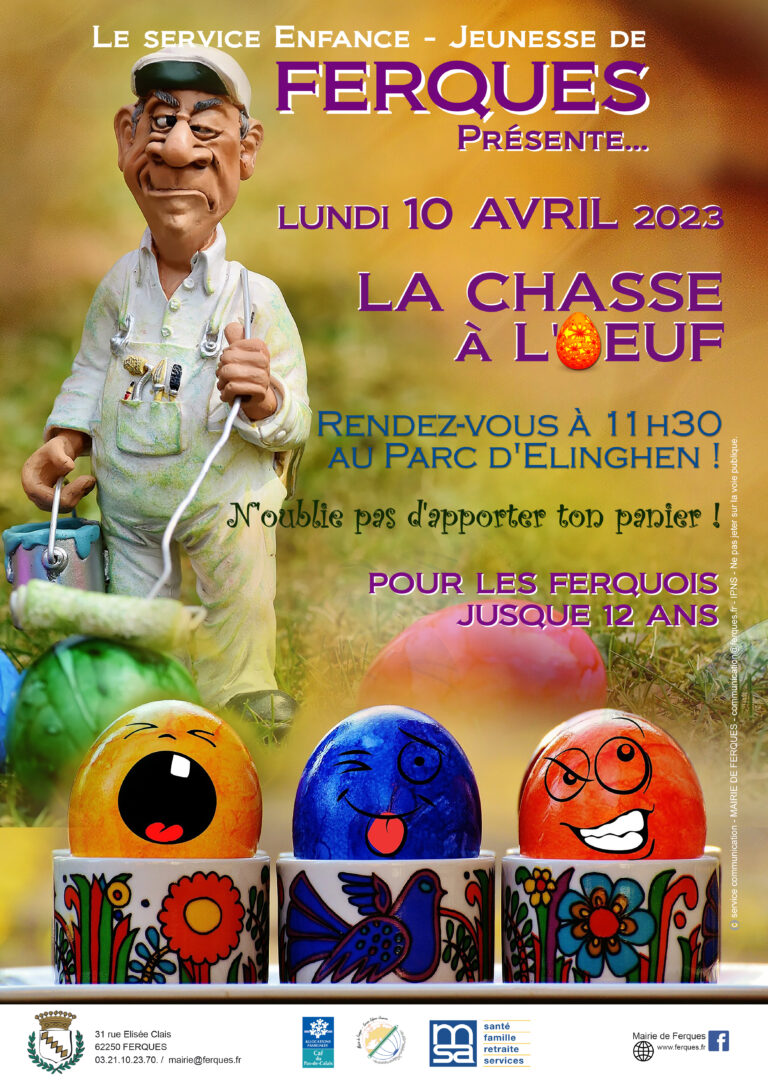 Lire la suite à propos de l’article Le 10 avril, tous au Parc d’Elinghen pour la chasse à l’Oeuf !