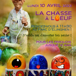 Le 10 avril, tous au Parc d’Elinghen pour la chasse à l’Oeuf !
