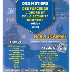 Un forum des métiers des forces de l’ordre et de la sécurité routière à Marquise