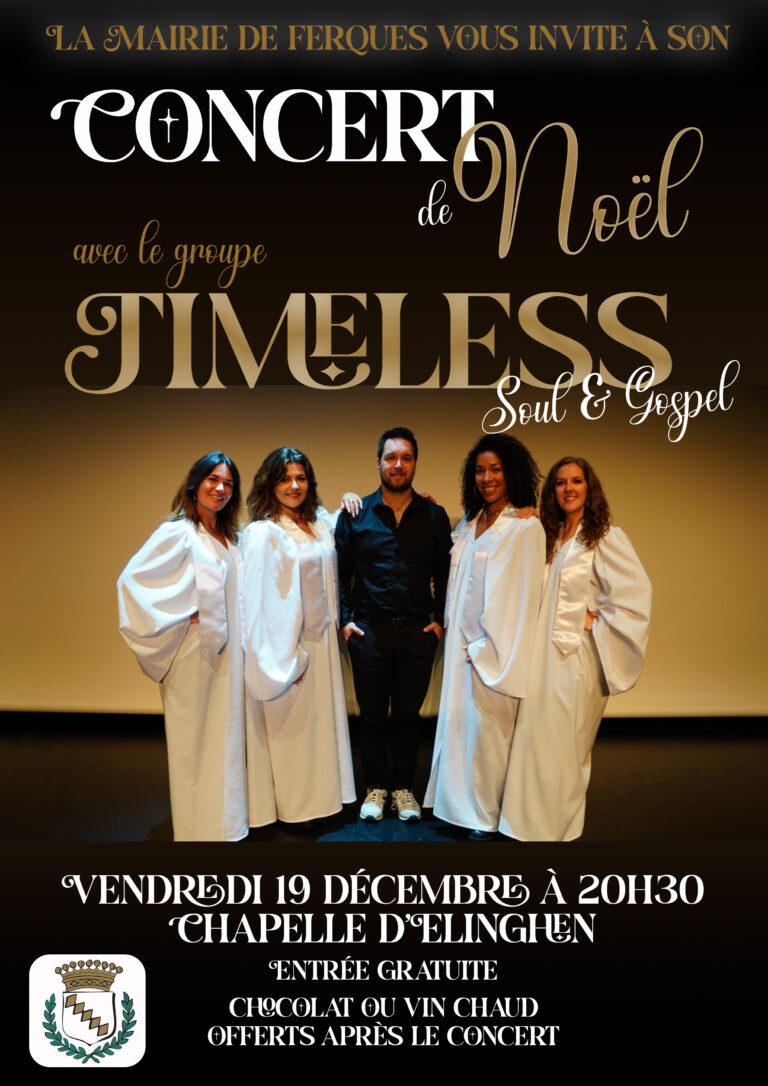 Lire la suite à propos de l’article CONCERT DE NOËL AVEC LE GROUPE TIMELESS
