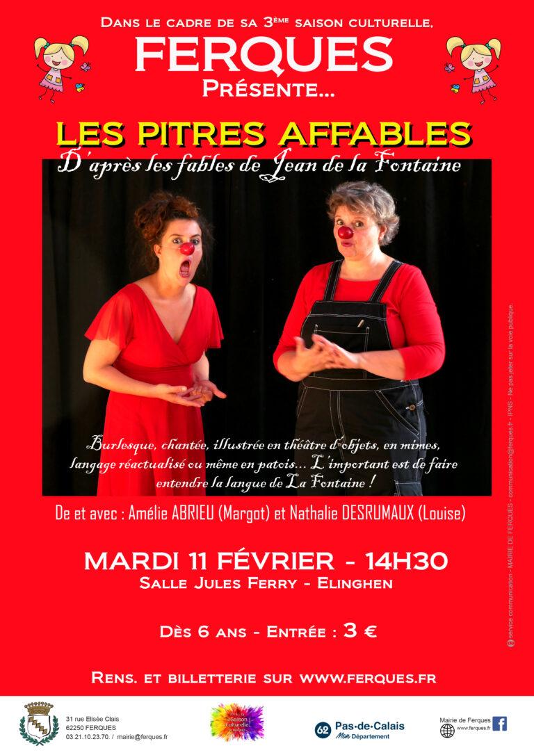 Lire la suite à propos de l’article MARDI 11 FÉVRIER À 14H30 : LES PITRES AFFABLES