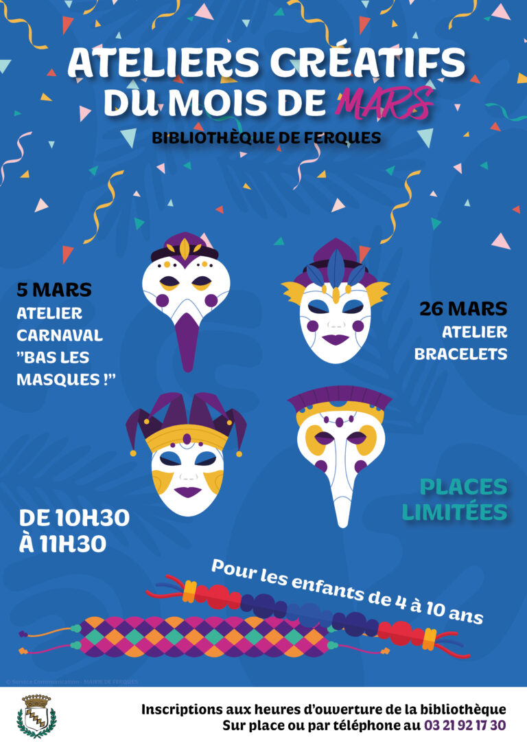 Lire la suite à propos de l’article Ateliers créatifs MARS