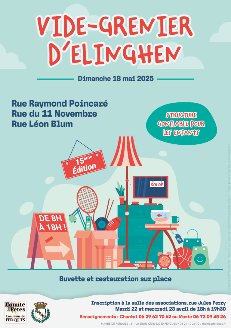 Lire la suite à propos de l’article VIDE-GRENIER ELINGHEN